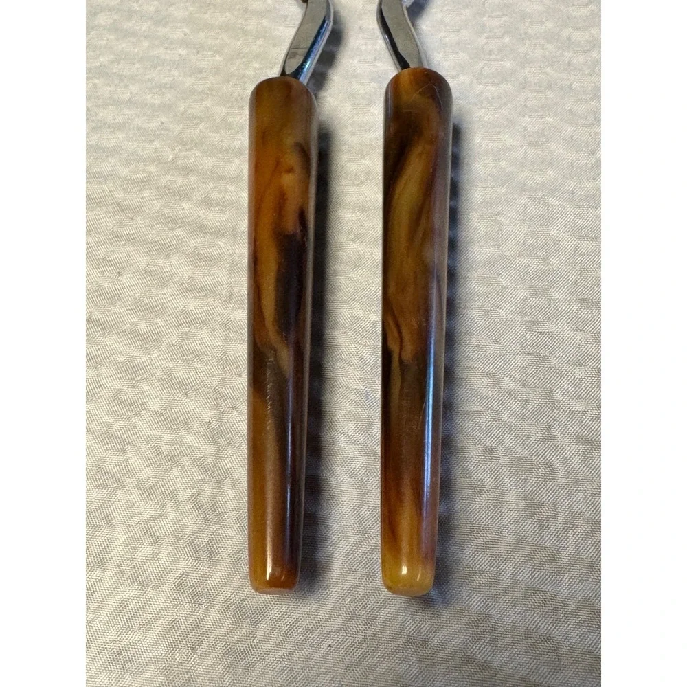 VTG Jar And Bottle Opener With Caramel Tortiose Bakelite Handles Made In‎ USA